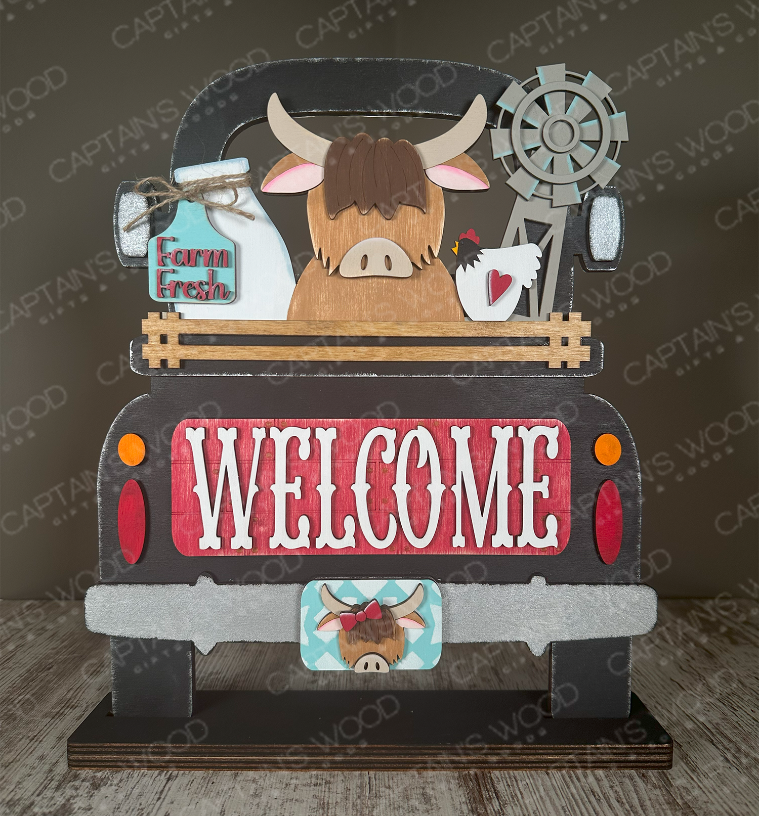 Highland Cow Insert